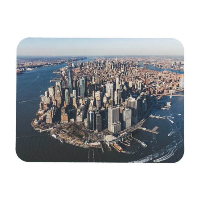 Coastline | Manhattan, New York City Magnet (Horizontal)