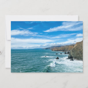 Coastline Marin Headlands, California Thank You Card