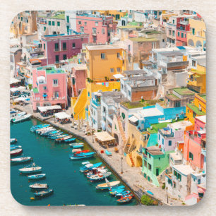 Coastline Naples Italy Coaster