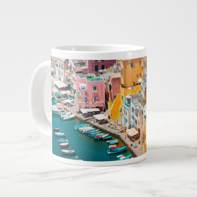 Coastline | Naples Italy Large Coffee Mug (Front Left)