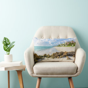 Coastline Naples Pier, Southwest Florida Lumbar Cushion