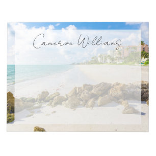 Coastline   Naples Pier, Southwest Florida Notepad