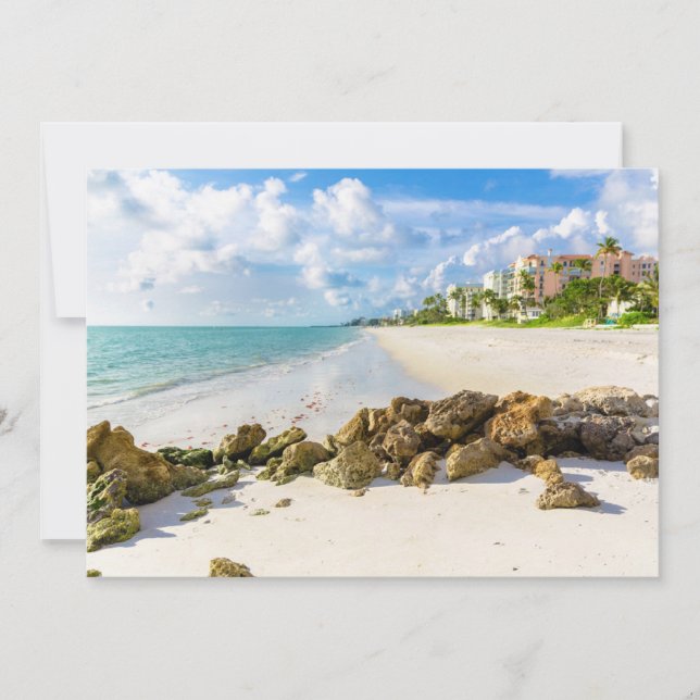 Coastline | Naples Pier, Southwest Florida Thank You Card (Front)