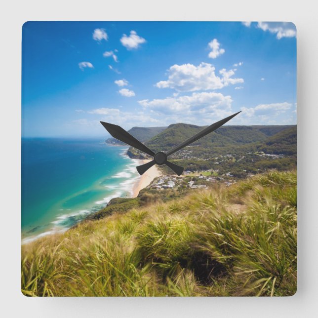 Coastline | New South Wales, Australia Square Wall Clock (Front)