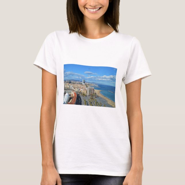 Coastline of Barcelona T-Shirt (Front)