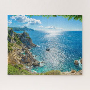 Coastline   Palaiokastritsa, Corfu, Greece Jigsaw Puzzle