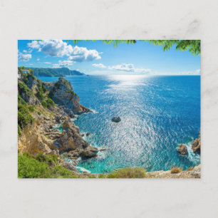 Coastline   Palaiokastritsa, Corfu, Greece Postcard