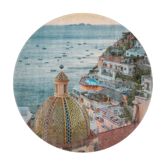 Coastline | Positano, Amalfi Coast, Italy Cutting Board (Front)
