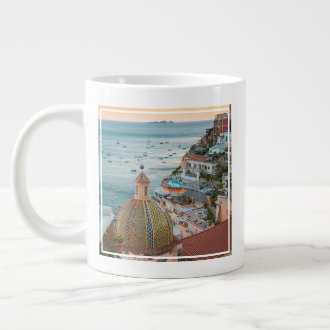 Coastline | Positano, Amalfi Coast, Italy Large Coffee Mug (Left)