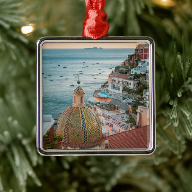 Coastline | Positano, Amalfi Coast, Italy Metal Ornament (Tree)