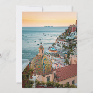 Coastline   Positano, Amalfi Coast, Italy Thank You Card
