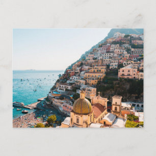 Coastline   Positano Italy, Cliffside Village Postcard