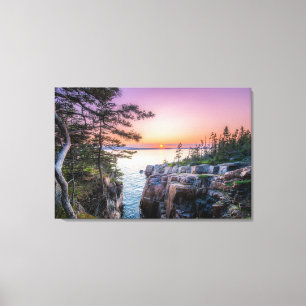 Coastline Ravens Nest Acadia National Park Maine Canvas Print