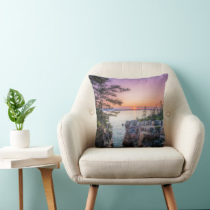 Coastline   Ravens Nest Acadia National Park Maine Cushion