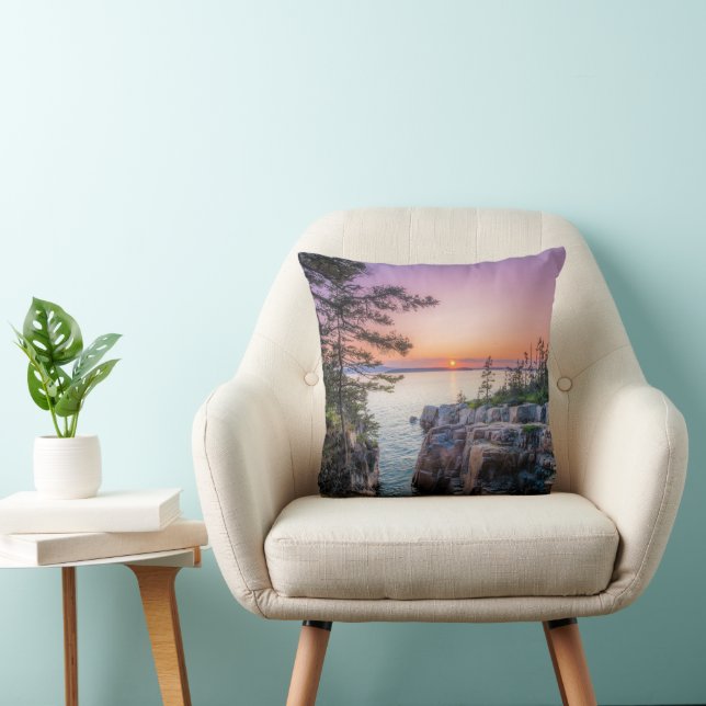 Coastline | Ravens Nest Acadia National Park Maine Cushion (Chair)