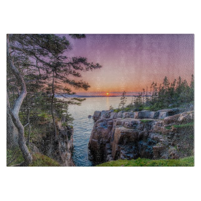 Coastline | Ravens Nest Acadia National Park Maine Cutting Board (Front)