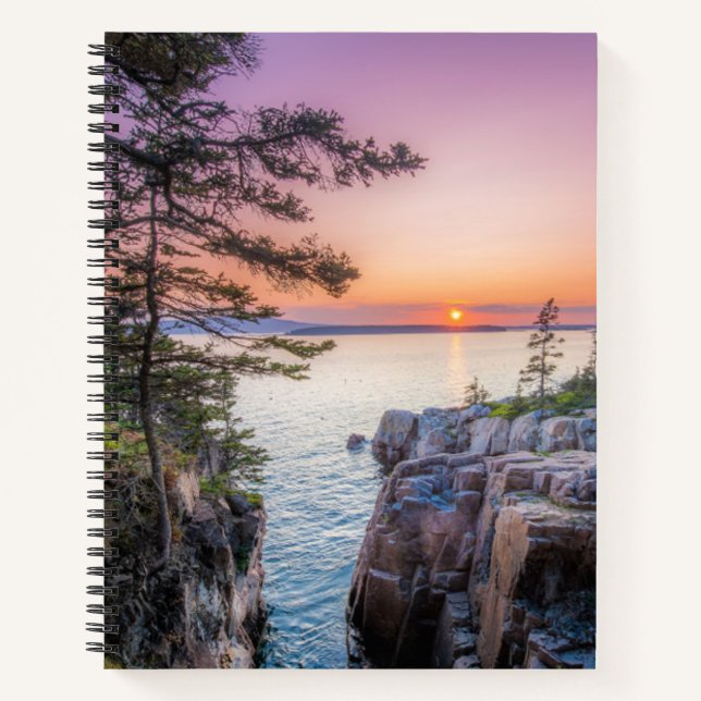 Coastline | Ravens Nest Acadia National Park Maine Notebook (Front)