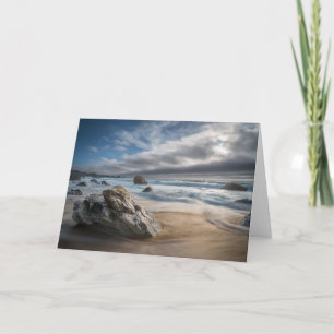 Coastline Stormy Big Sur, California Card