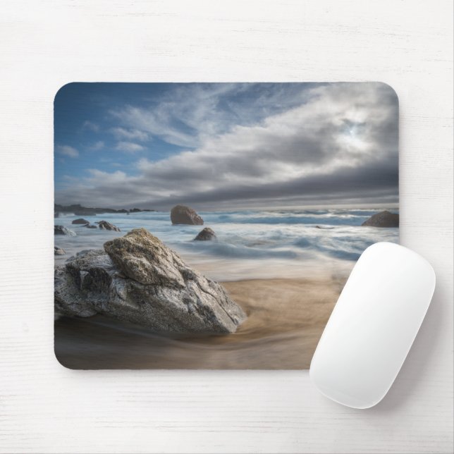 Coastline | Stormy Big Sur, California Mouse Pad (With Mouse)