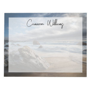 Coastline Stormy Big Sur, California Notepad