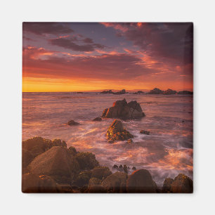 Coastline   Sunset Pacific Grove Carmel California Magnet
