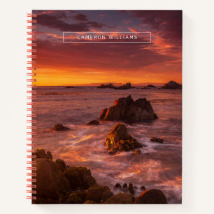 Coastline Sunset Pacific Grove Carmel California Notebook