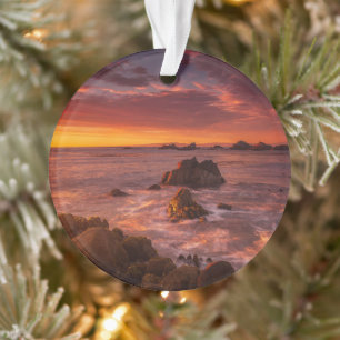 Coastline   Sunset Pacific Grove Carmel California Ornament