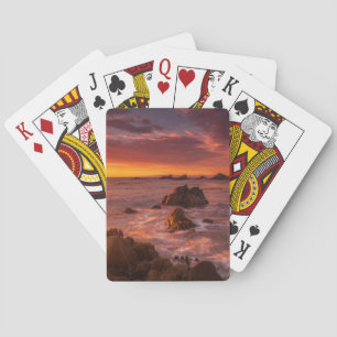Coastline   Sunset Pacific Grove Carmel California Playing Cards