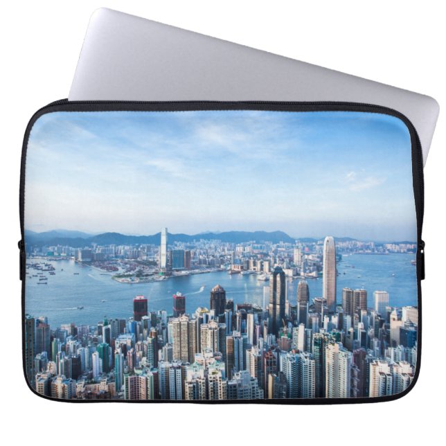 Coastline | Tsim Sha Tsu, Hong Kong Island, Asia Laptop Sleeve (Front)