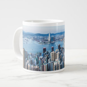 Coastline Tsim Sha Tsu, Hong Kong Island, Asia Large Coffee Mug
