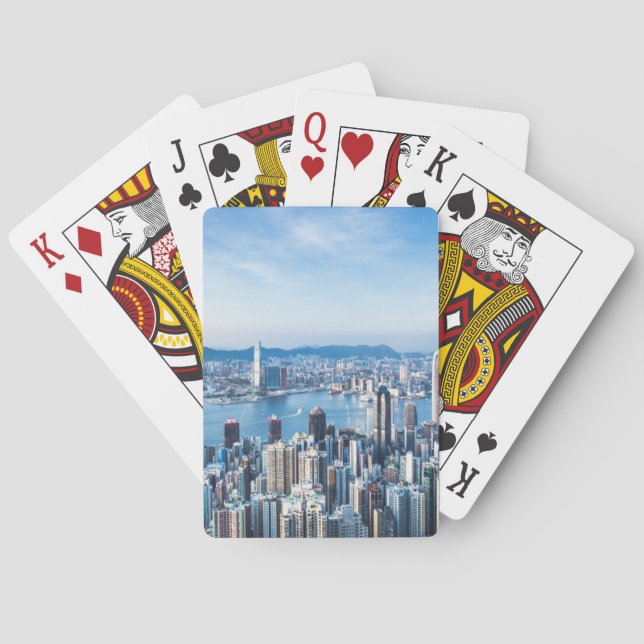 Coastline | Tsim Sha Tsu, Hong Kong Island, Asia Playing Cards (Back)