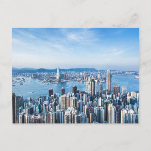 Coastline   Tsim Sha Tsu, Hong Kong Island, Asia Postcard