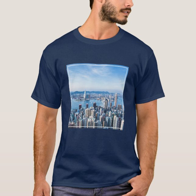 Coastline | Tsim Sha Tsu, Hong Kong Island, Asia T-Shirt (Front)