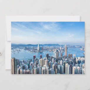 Coastline Tsim Sha Tsu, Hong Kong Island, Asia Thank You Card