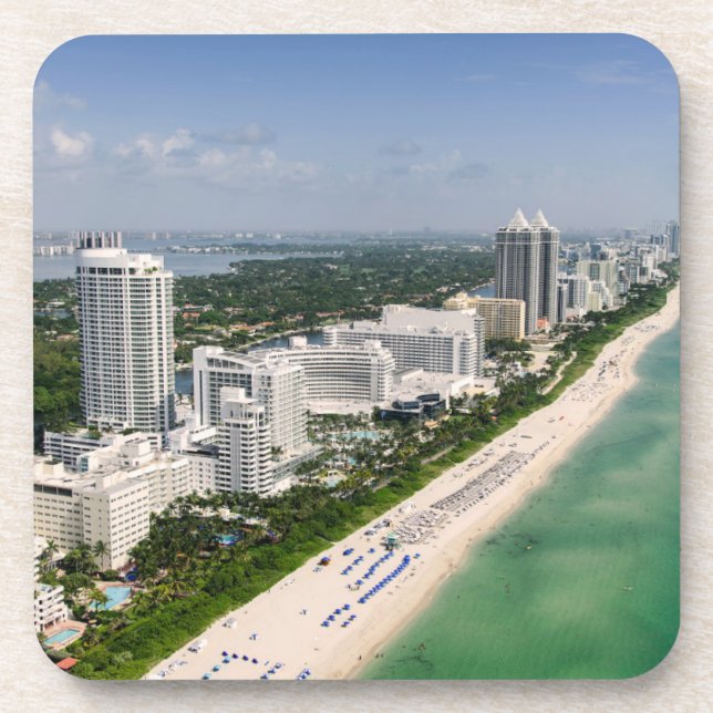 Coastline | Urban Beach, Miami, Florida Coaster (Front)