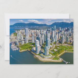 Coastline   Vancouver, British Columbia, Canada Thank You Card