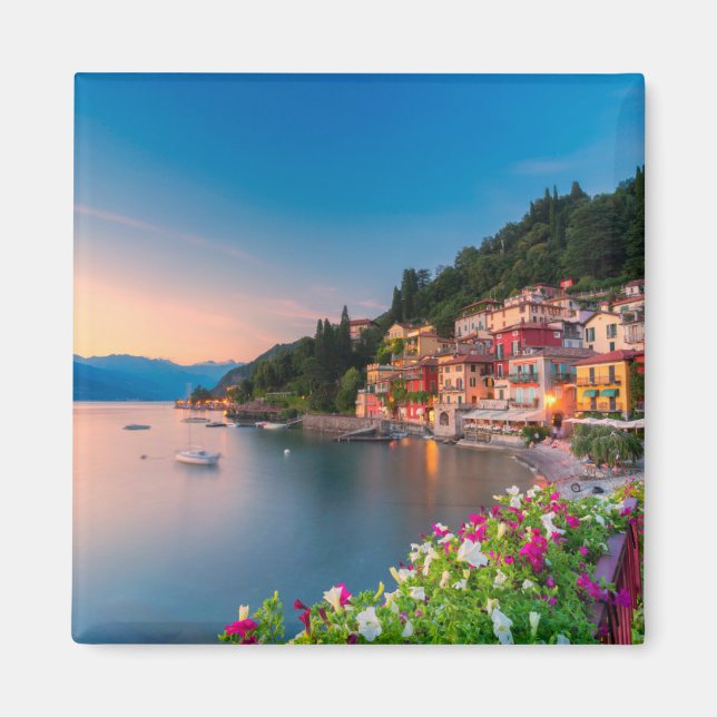 Coastline | Varenna, Lombardy, Italy Magnet (Front)