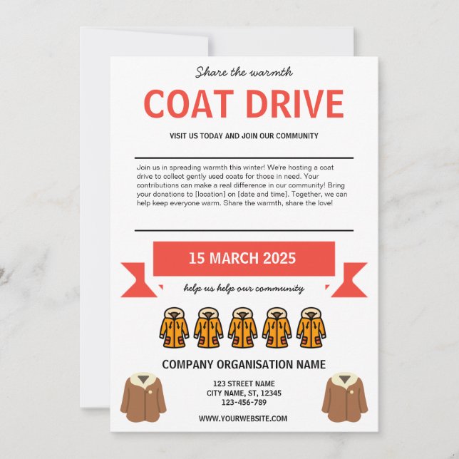 Coat Drive Invitation (Front)