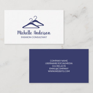 Coat Handers Wardrobe Fashion Business Card