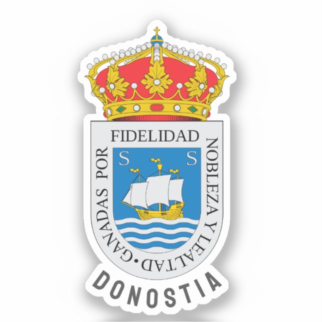 Coat of arm of San Sebastián, Gipuzkoa - ESP (Front)