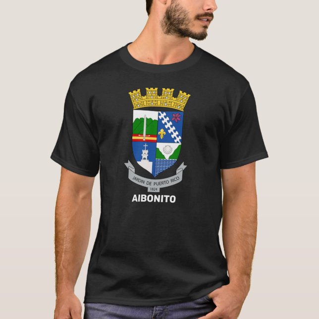 Coat of Arms - Aibonito, Puerto Rico T-Shirt (Front)