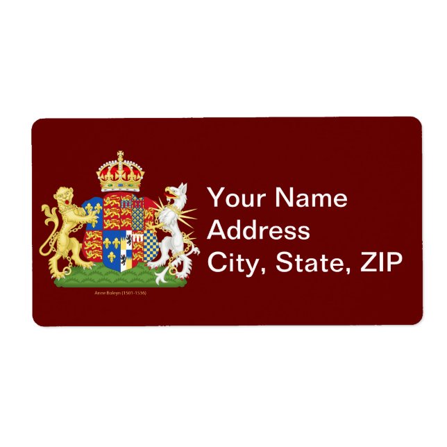 Coat of Arms Anne Boleyn (Front)