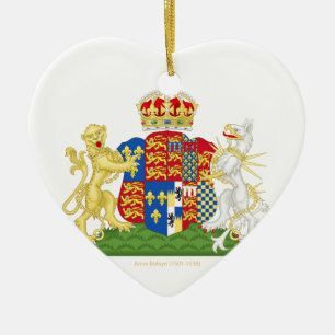 Coat of Arms Anne Boleyn Ceramic Ornament
