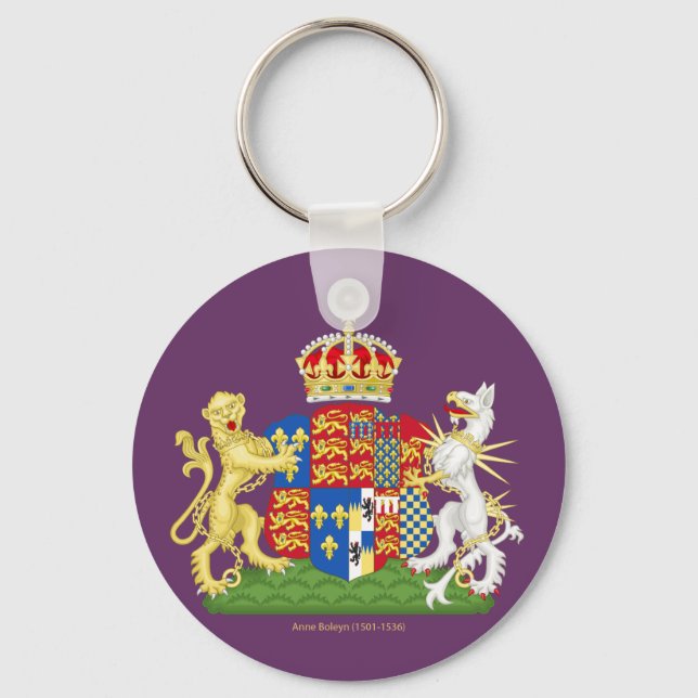 Coat of Arms Anne Boleyn Key Ring (Front)