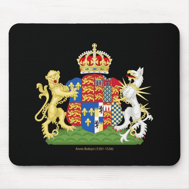 Coat of Arms Anne Boleyn Mouse Pad (Front)
