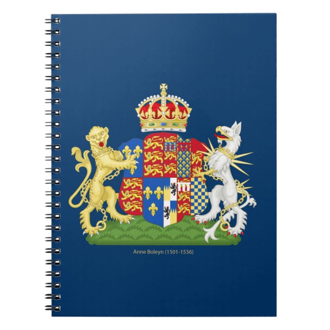 Coat of Arms Anne Boleyn Notebook (Front)