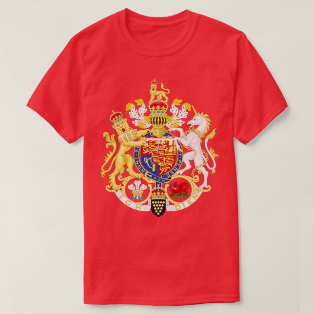 Coat of arms as Prince of Wales T-Shirt (Design Front)