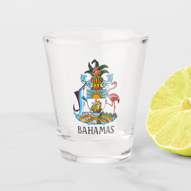 Coat of arms - Bahamas Shot Glass (Front)
