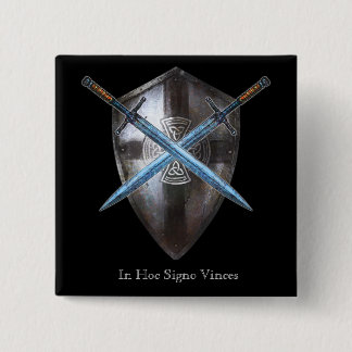 Coat of Arms Button - In Hoc Signo Vinces
