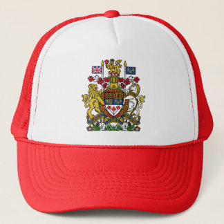 coat of arms canada trucker hat